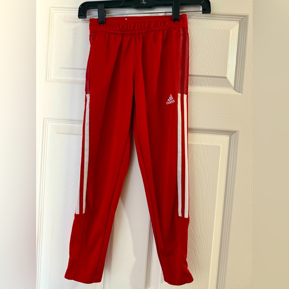 Kids Red Adidas pants